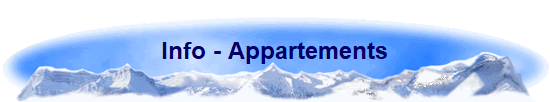Info - Appartements
